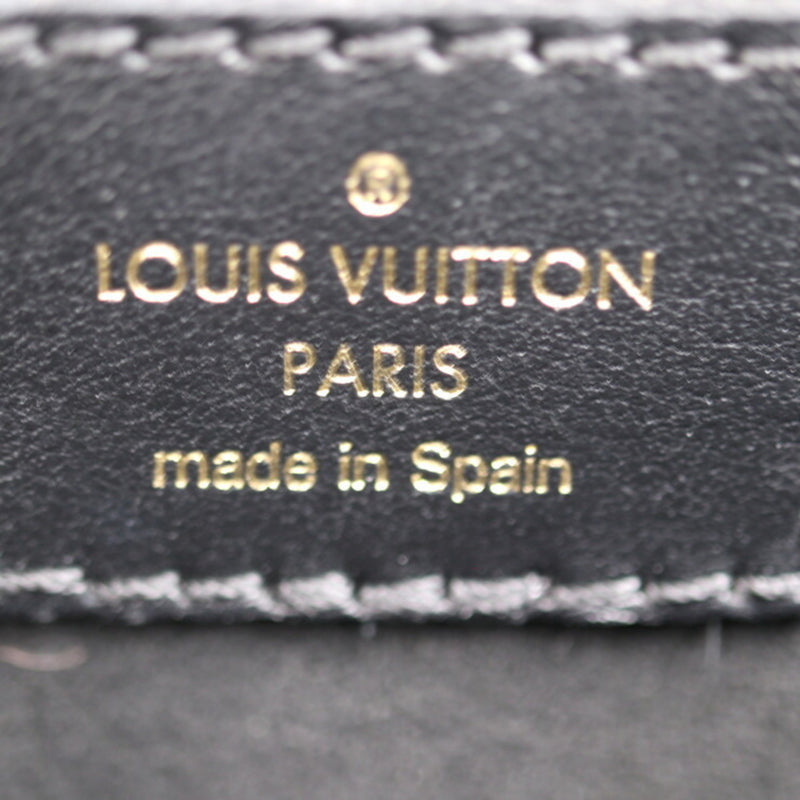 LOUIS VUITTON Louis Vuitton Dauphine NV MM Shoulder Bag M56141 Epi Leather Calfskin Black