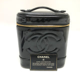 Chanel A01998 Vertical vanity bag Hand Bag Black GoldHardware