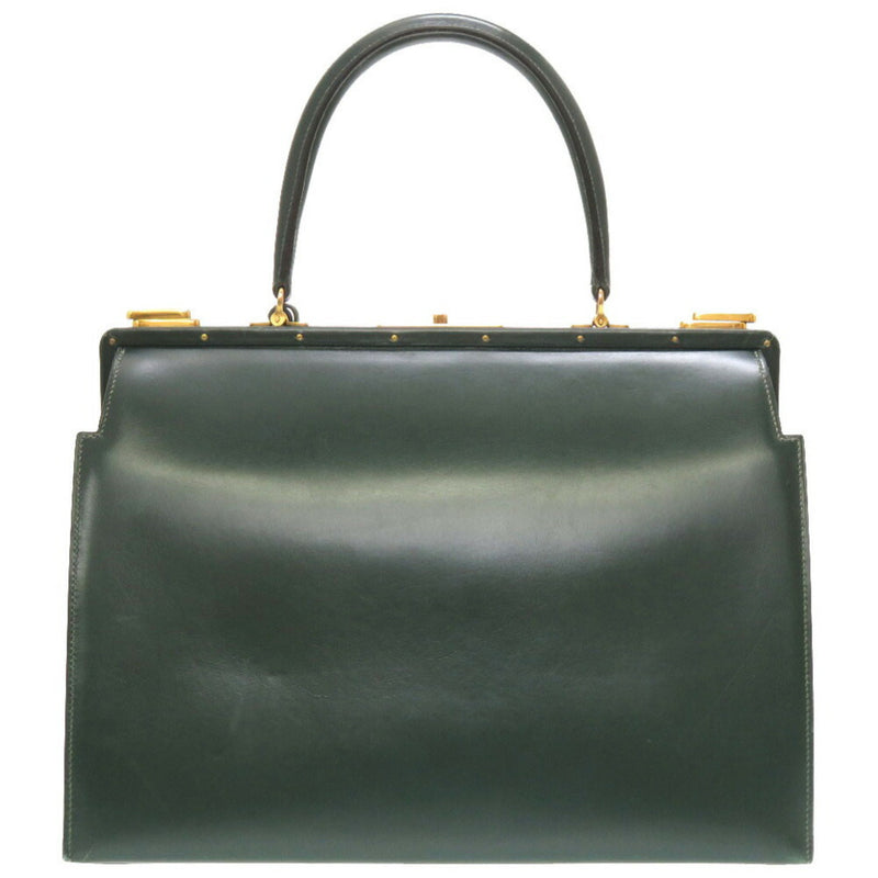 hermes doctor's bag box calf veil handbag green