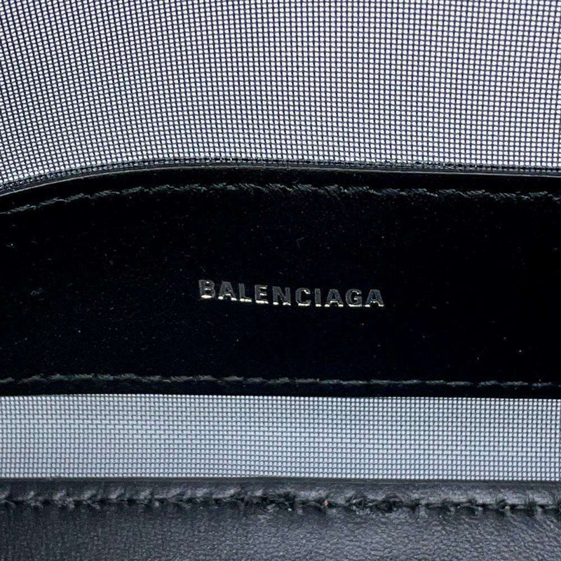 Balenciaga Tote Bag Navy Cabas S Mesh 339933 BALENCIAGA Small Black