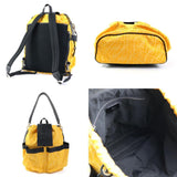 FENDI Backpack Canvas Yellow x Black Men's 7VZ056 AG 99910j