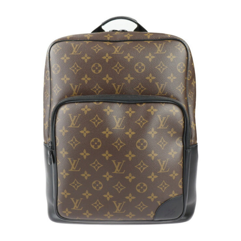 LOUIS VUITTON Louis Vuitton Dean Backpack Monogram Macassar Backpack/Daypack M45335 Leather Brown Black