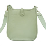 Hermes Shoulder Bag Evelyn TPM Amazon B Engraved Taurillon Clemence Vert Fizz Ladies