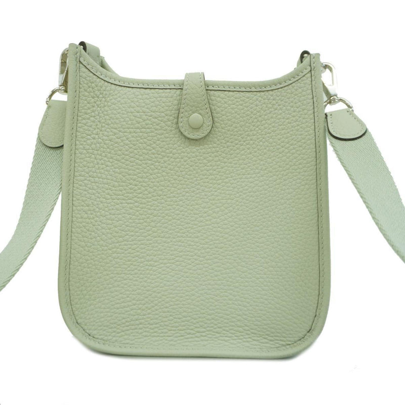 Hermes Shoulder Bag Evelyn TPM Amazon B Engraved Taurillon Clemence Vert Fizz Ladies