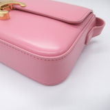 CELINE Triomphe Shoulder Bag Leather Women's Pink Rosa 194143BF424OS