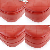 CHANEL Chanel Chain Shoulder Matelasse 2WAY Calf Red Ladies Bag