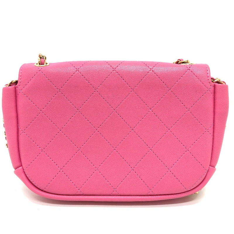 Chanel AS0138 CC Mark Crossbody Bags Chain Bags Shoulder Bag pink GoldHardware