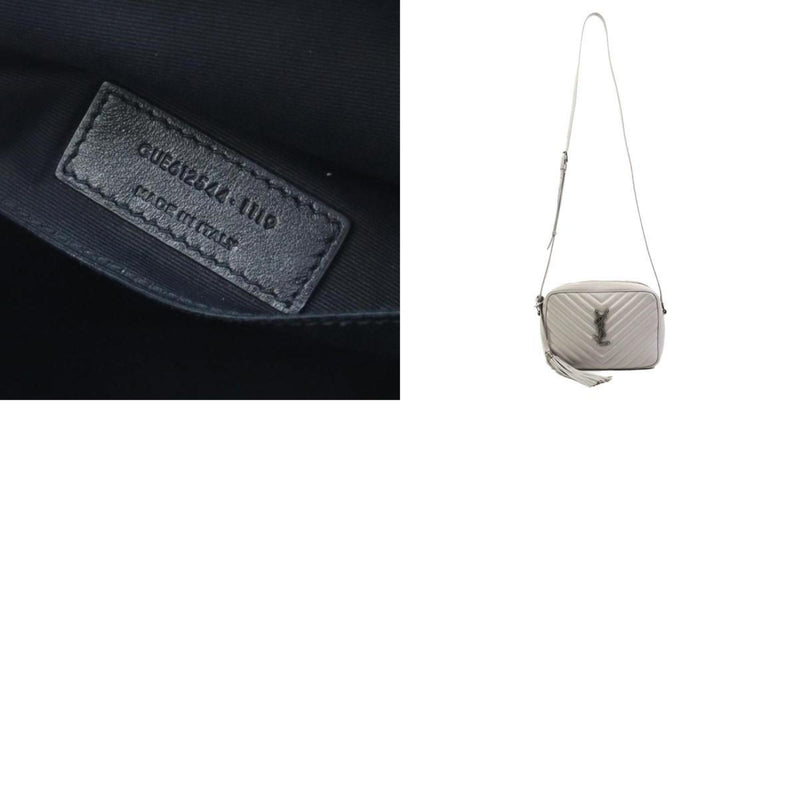 Saint Laurent shoulder bag Lou leather silver women's e58810f