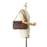 Louis Vuitton Damier Auburn Shoulder Bag N51129 Brown PVC Leather Women's LOUIS VUITTON