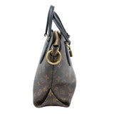 LOUIS VUITTON Louis Vuitton Flower Zip Tote MM Shoulder Canvas Monogram Brown M44351