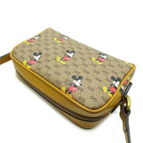 Gucci Disney Collaboration Mickey Small Women's Shoulder Bag 602536 GG Supreme Pattern/Beige