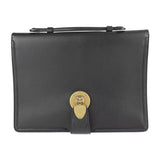 GUCCI Gucci Business Bag 495655 Leather Black Cat Head Clutch