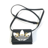 Gucci 702248 logo adidas adidas collaboration Pochette Crossbody Folded wallet Black White