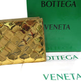 BOTTEGA VENETA Intrecciato Small Wallet Gold Lambskin Men's Women's