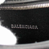 BALENCIAGA Camera Shoulder Bag Leather Black Women's