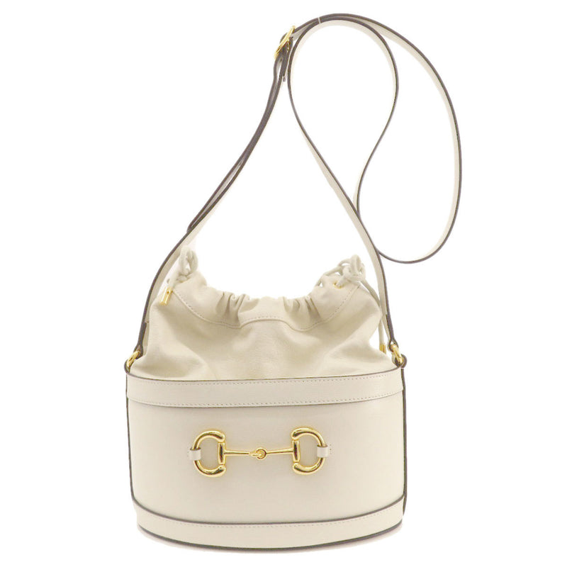 Gucci 602118 Horsebit Bucket Bag Tote Leather Women's GUCCI