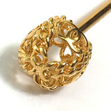 Chanel 98A Vintage hairpin hairpin Gold