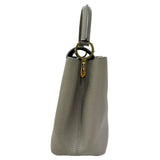 LOUIS VUITTON Louis Vuitton Capucines MM Taurillon Leather M59067 RFID IC Chip Handbag Shoulder Bag Grey Women's