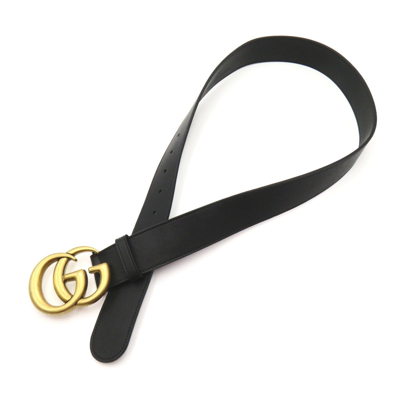 GUCCI GG Marmont leather belt Black leather 397660AAA5Z100090