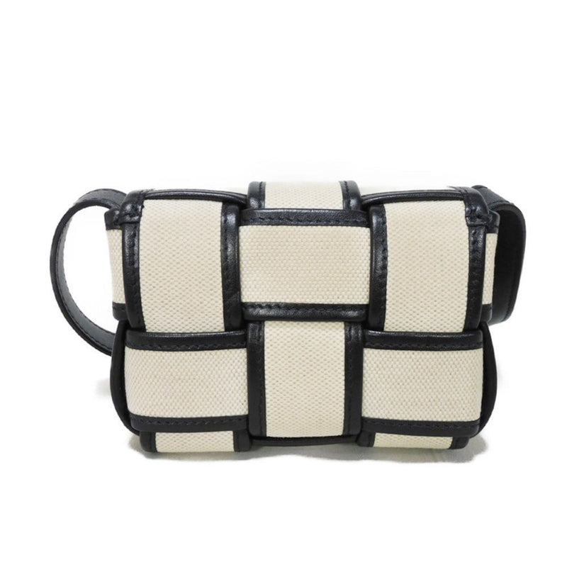 BOTTEGA VENETA Shoulder Bag Candy Cassette Canvas Natural RFID Maxi Intrecciato 714618 VMBN3 9811 Men's and Women's Bags