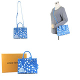 LOUIS VUITTON Handbag Shoulder Bag LV×YK On the Go PM Monogram Empreinte Blue×White Women's M46424 a0307