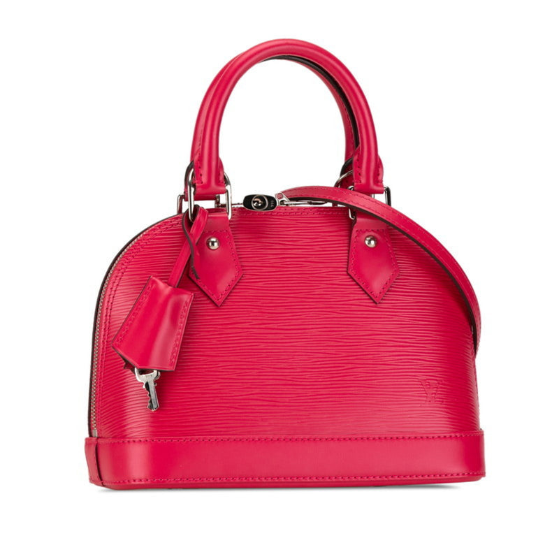 Louis Vuitton Epi Alma BB Handbag M42048 Hot Pink Leather Women's LOUIS VUITTON