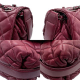 CHANEL Shoulder Bag Lambskin Bordeaux Women's z1568