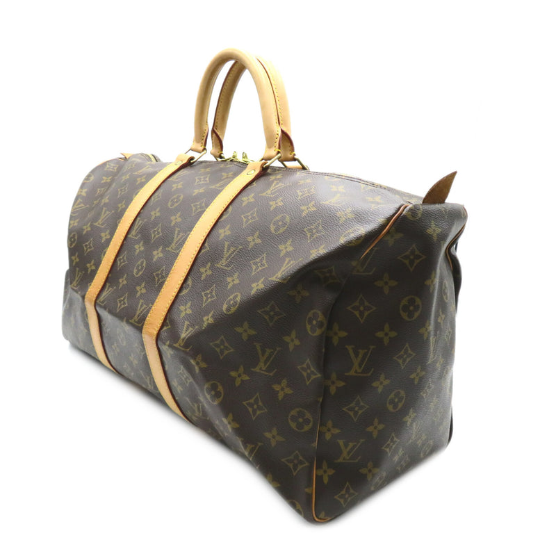 LOUIS VUITTON Keepol 50 Boston bag Brown Monogram PVC coated canvas M41426