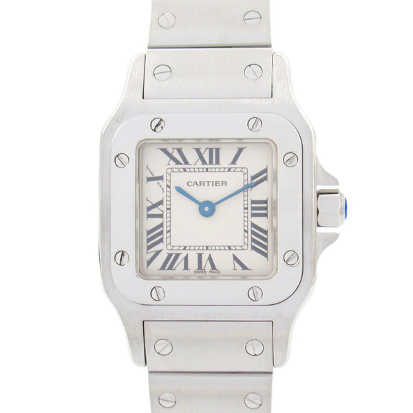 CARTIER Santos Galbe SM Wristwatch Stainless Steel Ladies Silver W20056D6