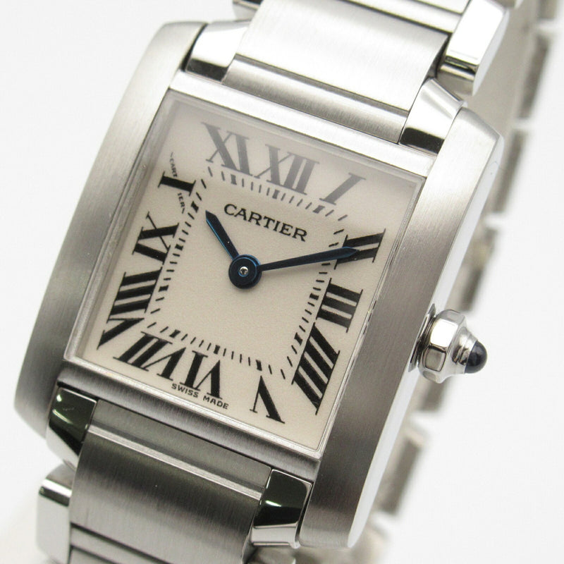 CARTIER Tank Francaise SM Watch Stainless Steel Ladies Silver W51008Q3