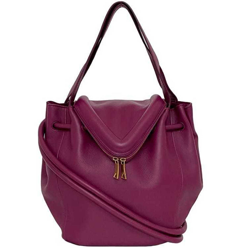 Bottega Veneta 2way Bag Purple Beak f-20163 Leather BOTTEGA VENETA Shoulder Handbag Ladies