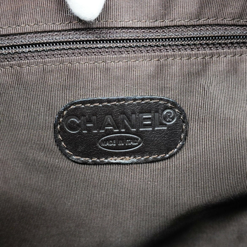 chanel backpack leather brown ladies