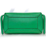 Celine 2-way bag belt green 189153 shoulder calf leather CELINE handbag flap ladies