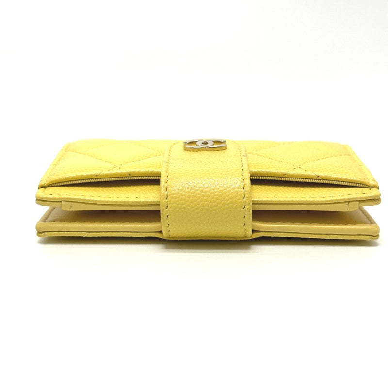 Chanel AP1991 CC Mark Card Case coin purse yellow