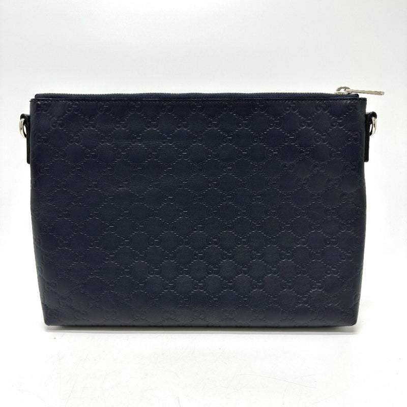 Gucci 473882 Guccissima Bag Crossbody Shoulder Bag Navy