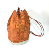 Hermes Shoulder drawstring bag Shoulder Bag Orange White