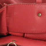 Balenciaga Paper Women's Leather Handbag Red Color