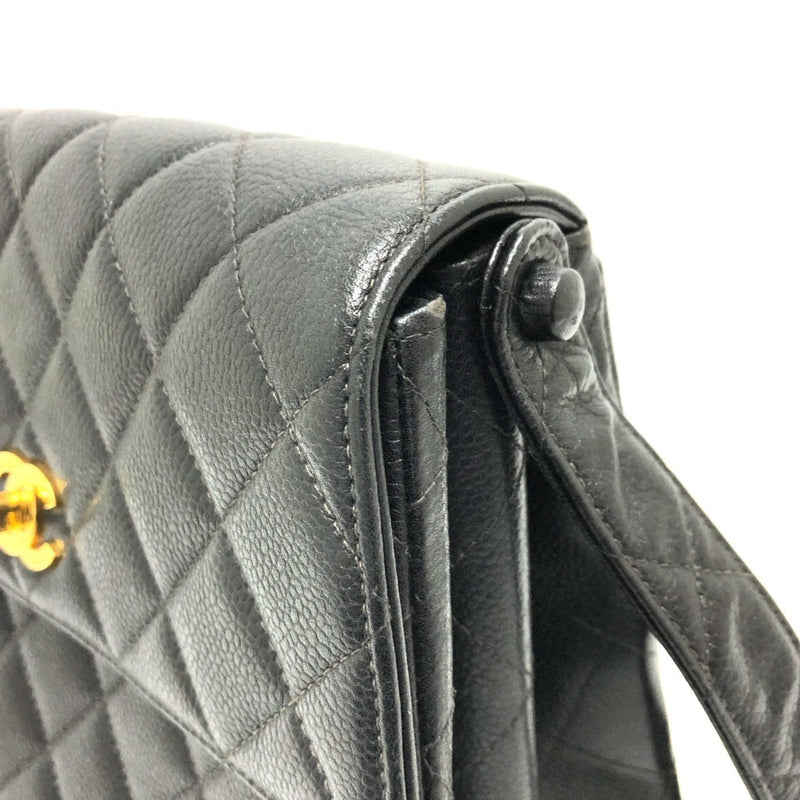 Chanel CC Mark bag shawl Shoulder Bag Black GoldHardware