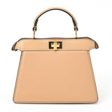 FENDI Peekaboo I See You Petit 8BN335 Calf Leather Beige S-155801