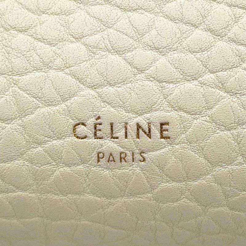 Celine handbag belt bag micro leather 180153 CELINE 2way shoulder black white