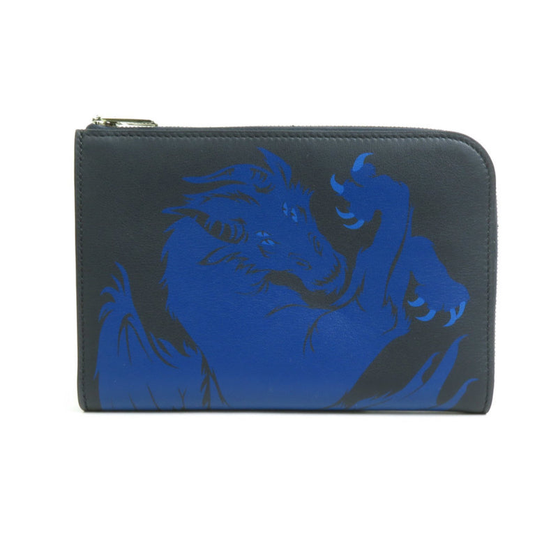 Hermes HERMES Compact Wallet Remix Duo Chimer Swift Blue Indigo x Royal Men's 99900f