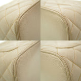 Chanel Reprint Tote Caviar Skin Ivory Gray Bag