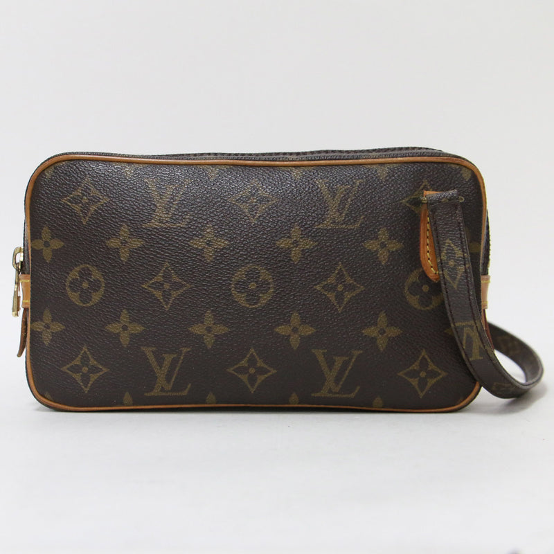 LOUIS VUITTON Louis Vuitton Bag Shoulder Monogram Pochette Brown Crossbody Marly Bandouliere M51828 VINTAGE