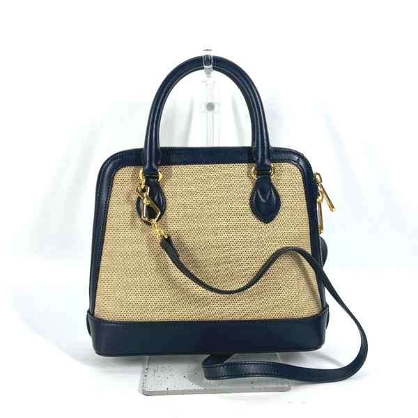 Gucci 621220 Horsebit 1955 2WAY Shoulder Bag Shoulder bag Crossbody Hand Bag Beige x dark navy