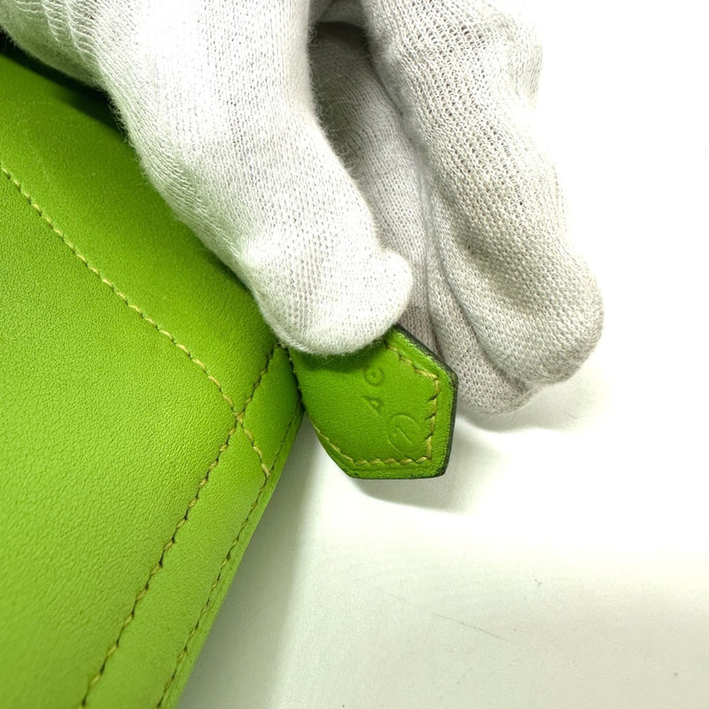 Hermes 2WAY bag Hand Bag Apple green Green