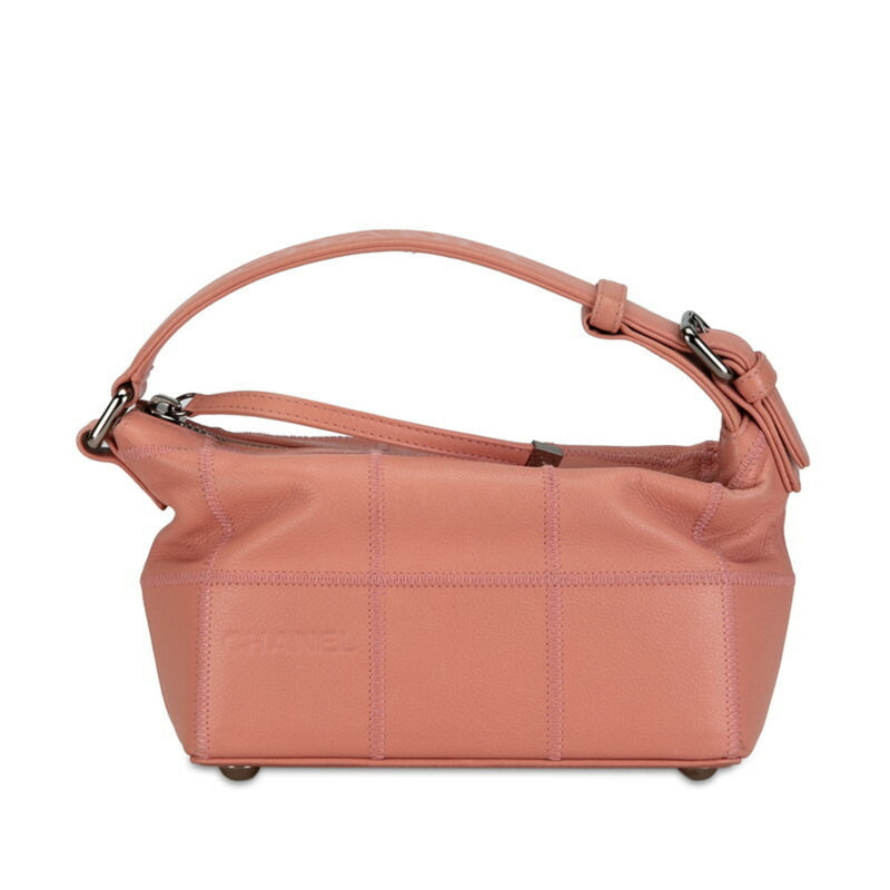 Chanel Chocolate Bar Bag Handbag Pink Lambskin Women's CHANEL