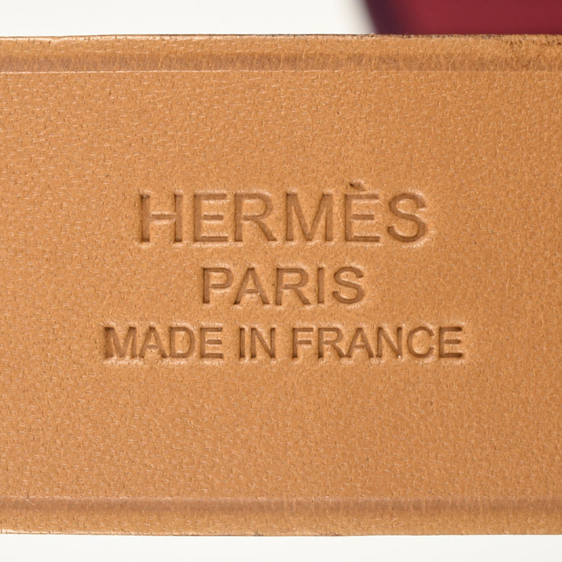 Hermes HERMES Cabag Elan Handbag Toile Officier Leather □P (manufactured in 2012) engraved Purple bicolor