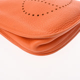 HERMES Evelyn 3 PM Orange Palladium Hardware M Stamp (around 2009) Unisex Taurillon Clemence Shoulder Bag