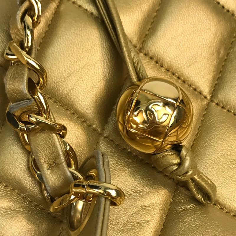 Chanel Coco ball Bag Chain Tote Shoulder Bag Gold x GoldHardware