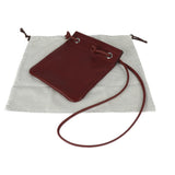 HERMES Hermes ALINE MINI Aline Mini Shoulder Bag Vaux Swift Rouge Ash Silver Hardware Pochette C Engraved